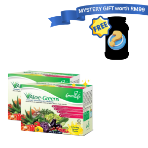 [TP] GREENLIFE ALOE-GREENS 15'S Twinpack (Free Supplement Gift)